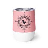 Squirrel Compass Wine Tumbler