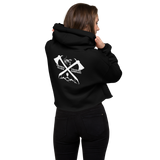 Crossed Hatchets Crop Hoodie