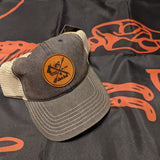 Un-structured Leather Patch Hat