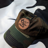 Un-structured Leather Patch Hat