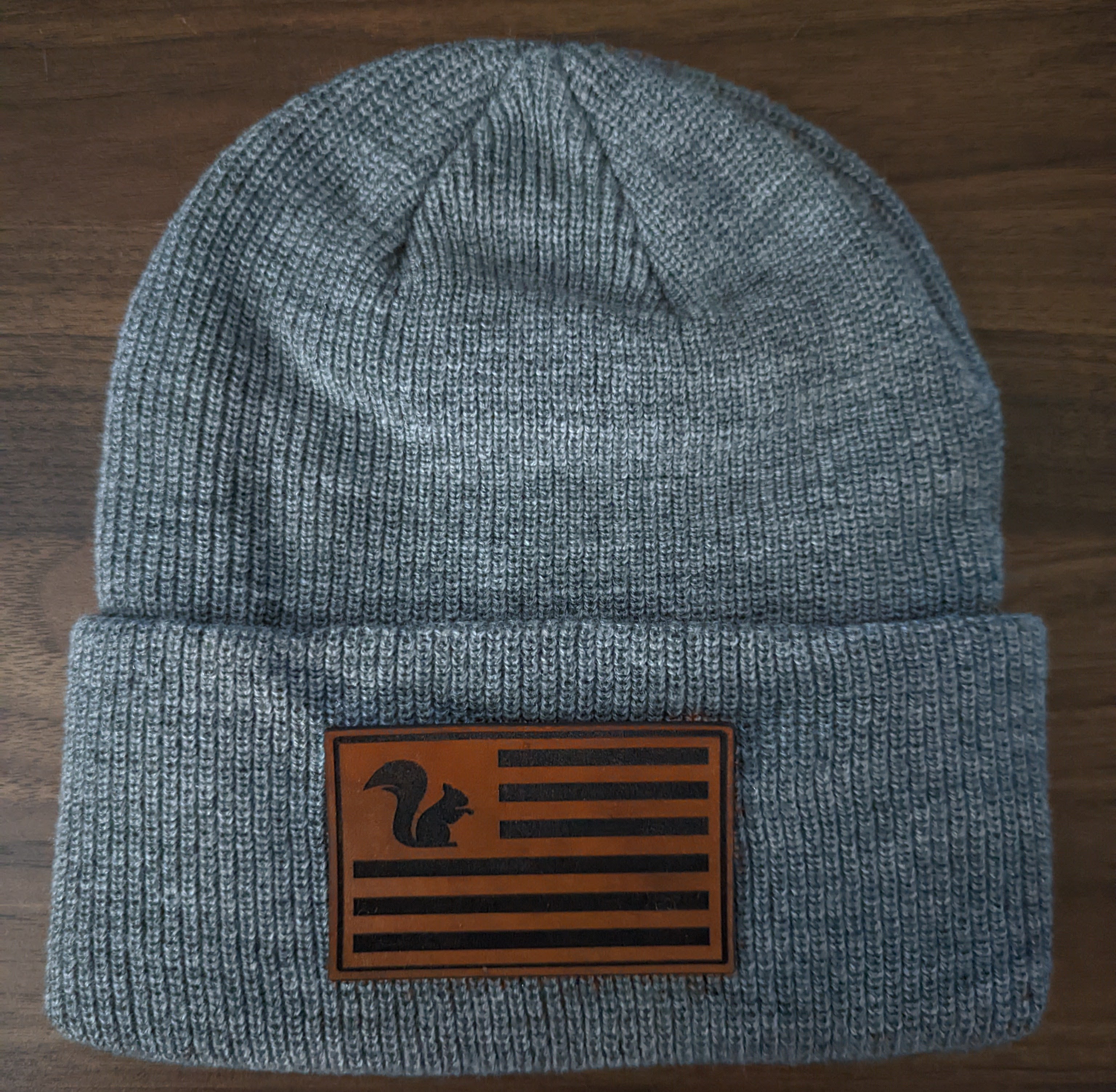 SSTC Leather Patch Beanie
