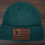 SSTC Leather Patch Beanie