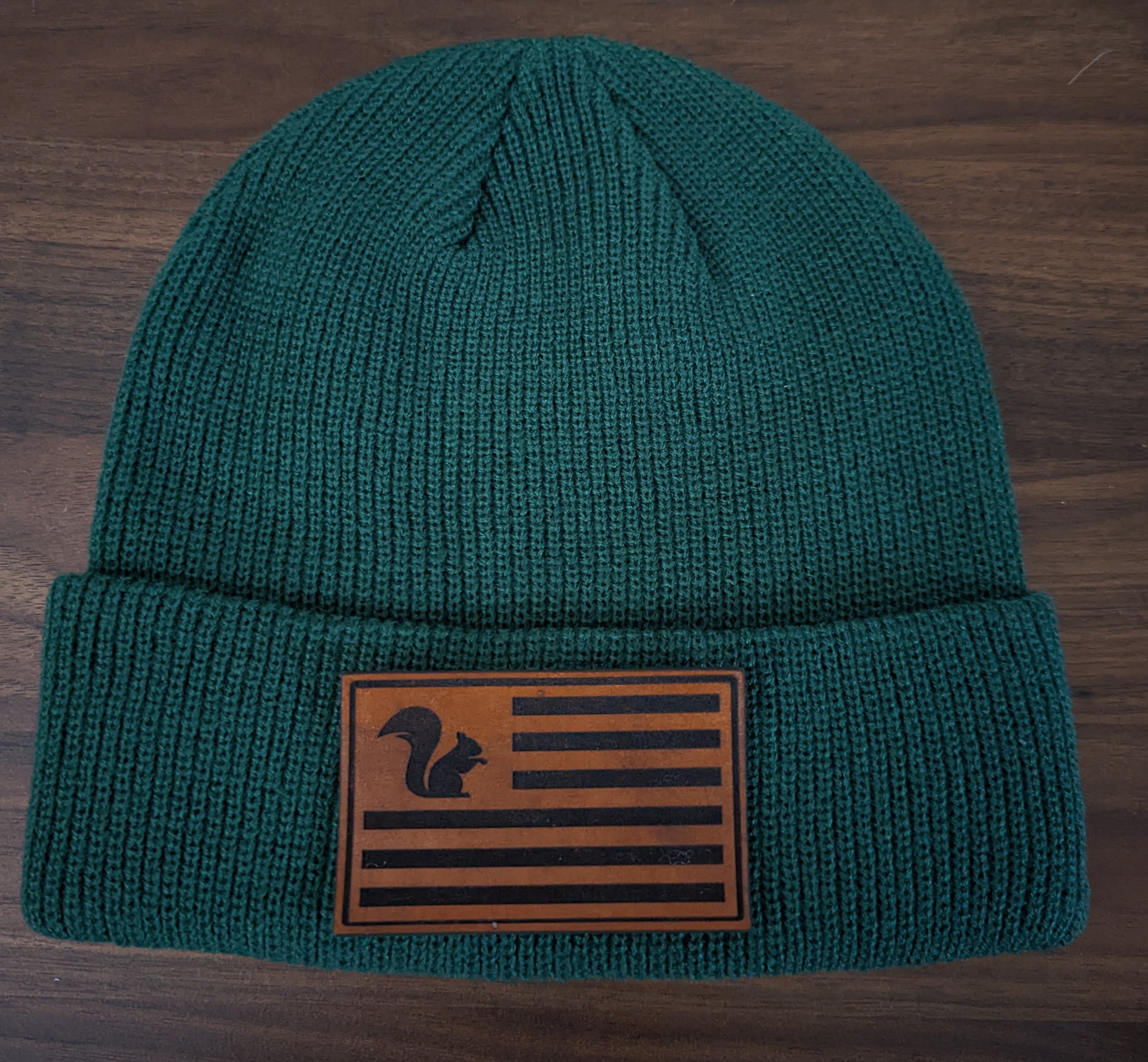 SSTC Leather Patch Beanie