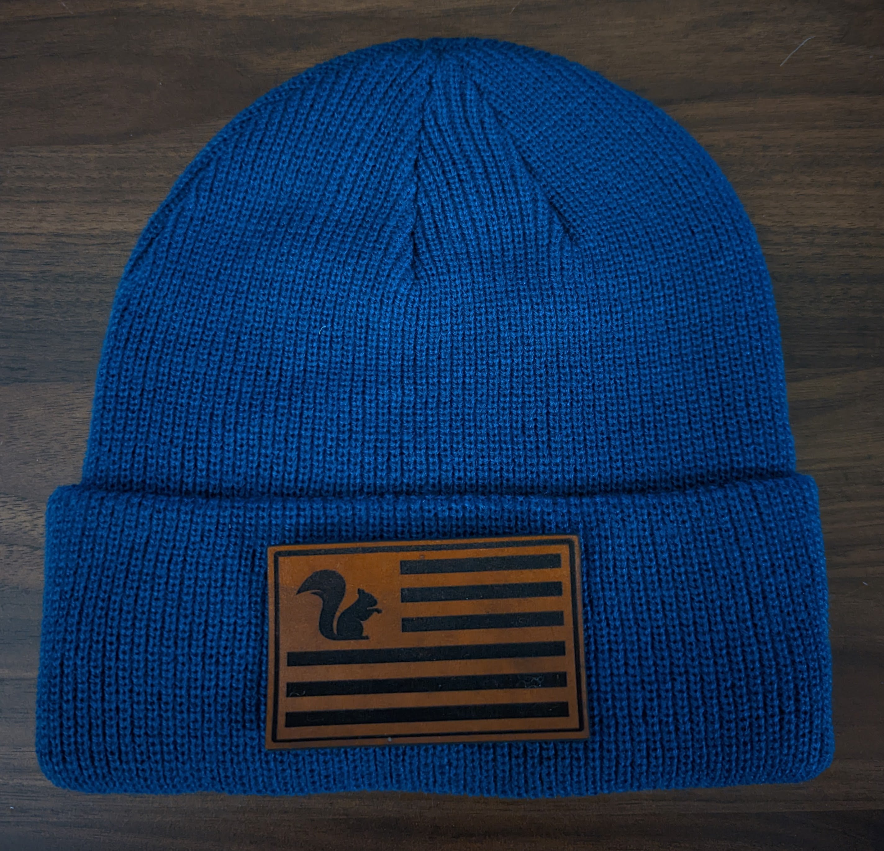 SSTC Leather Patch Beanie