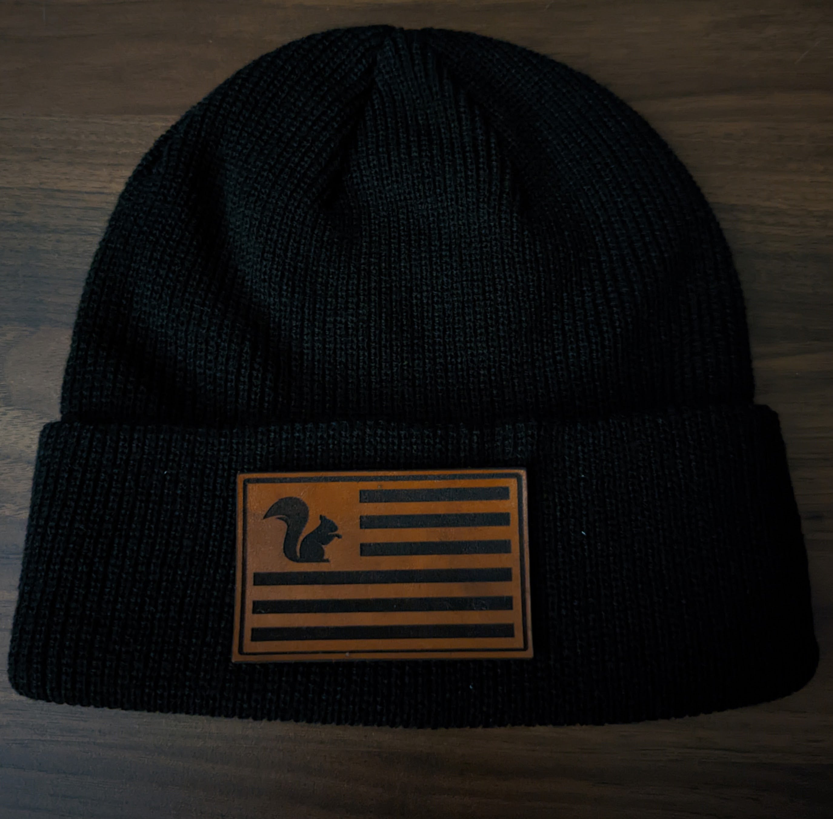 SSTC Leather Patch Beanie