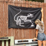 Bone Squirrel Flag - Single Sided