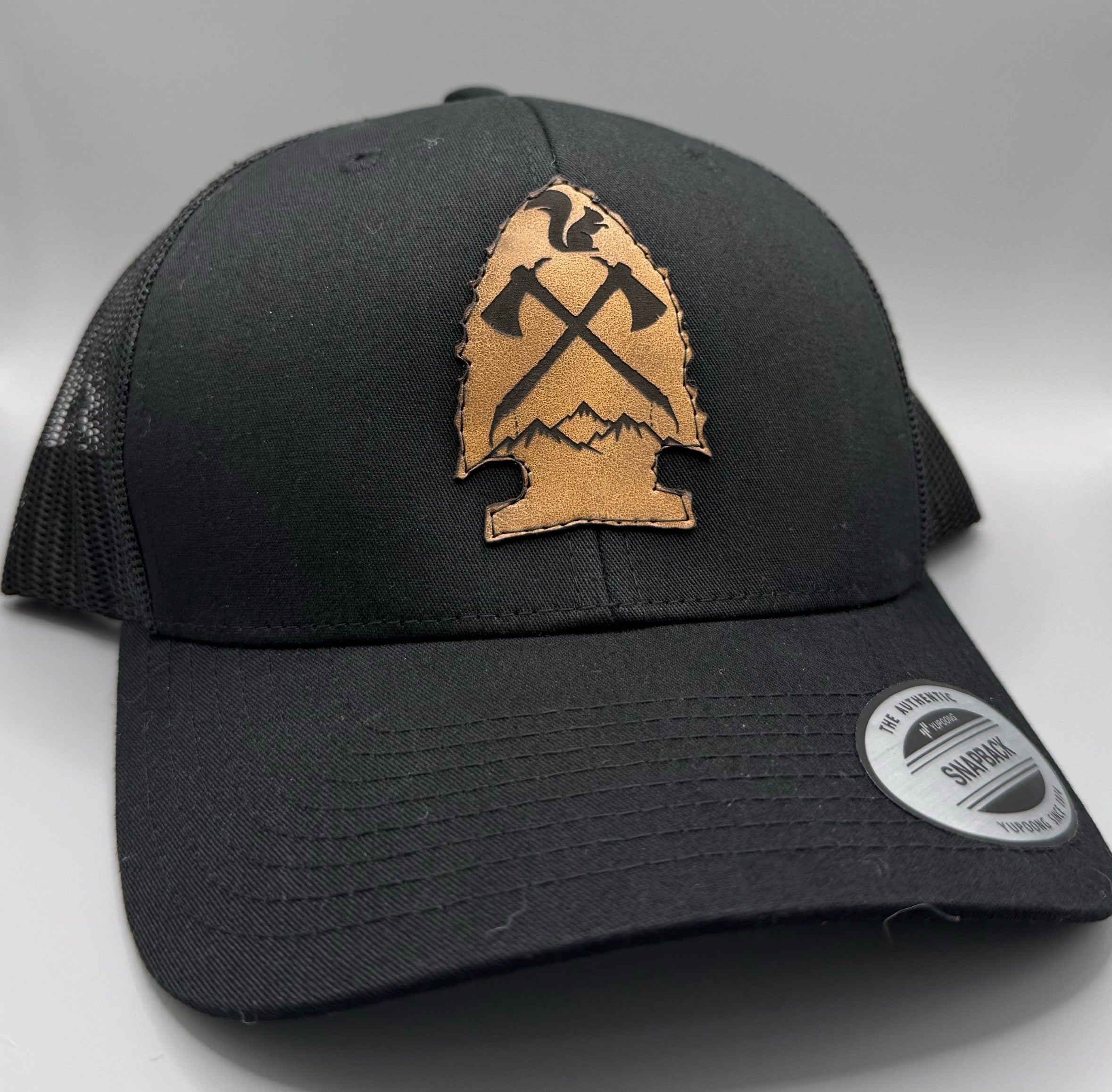 Arrow Head Leather Patch Hat