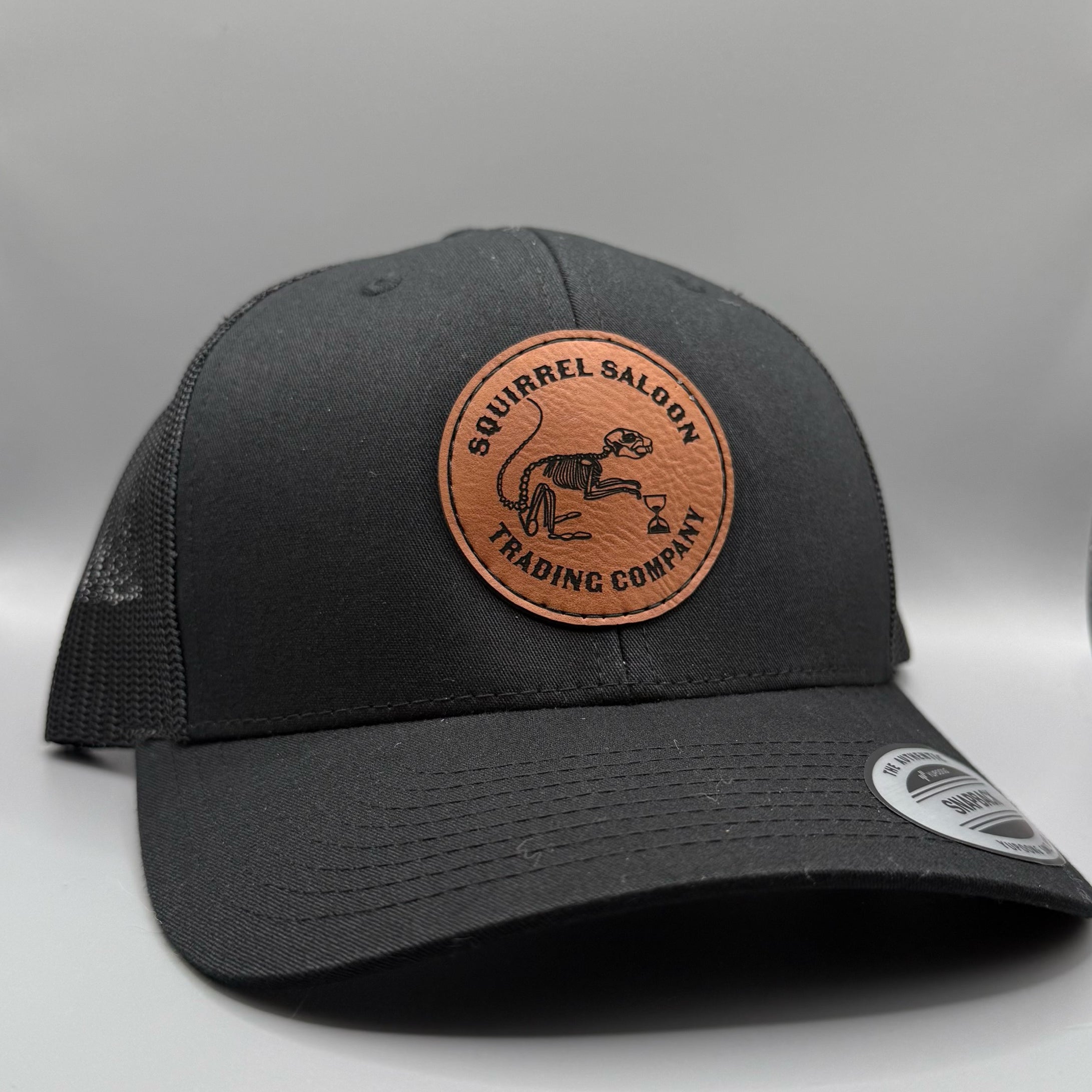 SSTC Bone Squirrel Leather Patch Hat