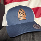 Arrow Head Leather Patch Hat
