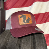 Big Squirrel Leather Patch Trucker Hat