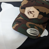 Leather Bone Squirrel Patch Hat