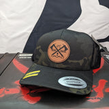 Crossed Hatchets Leather Patch Hat