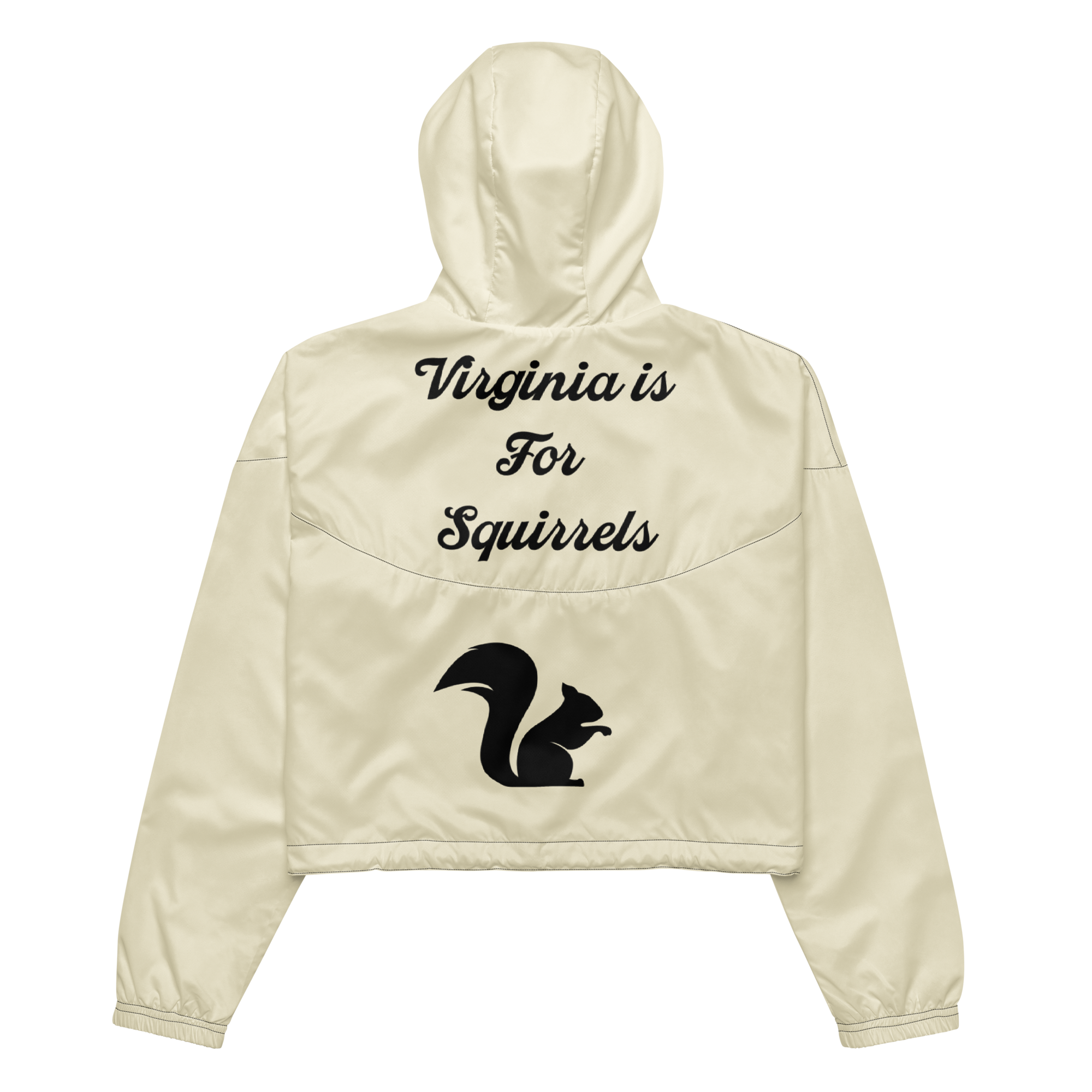 Virginia is for Squirrels Women’s Cropped Windbreaker Jacket