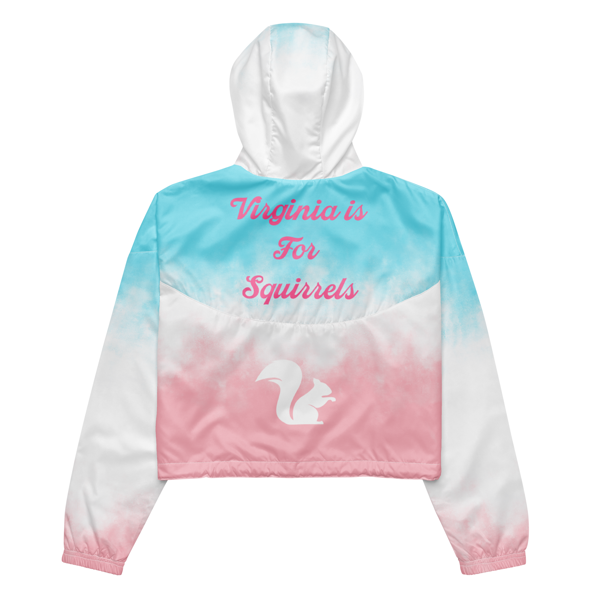 Virginia is for Squirrels Women’s Cropped Windbreaker Jacket