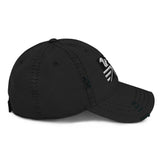 Blacked Out Allied Squirrel Distressed Dad Hat