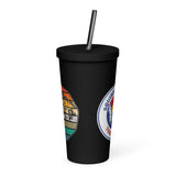 Mile High Squirrel Insulated tumbler with a straw