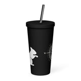 Squirrelly Compass Insulated tumbler with a straw