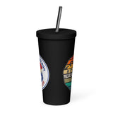 Mile High Squirrel Insulated tumbler with a straw