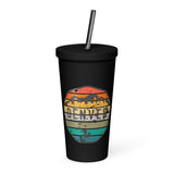 Mile High Squirrel Insulated tumbler with a straw