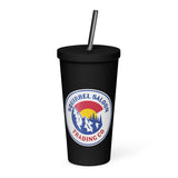 Mile High Squirrel Insulated tumbler with a straw