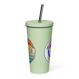 Mile High Squirrel Insulated tumbler with a straw