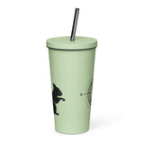 Squirrelly Compass Insulated tumbler with a straw