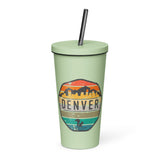 Mile High Squirrel Insulated tumbler with a straw