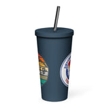 Mile High Squirrel Insulated tumbler with a straw