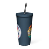 Mile High Squirrel Insulated tumbler with a straw