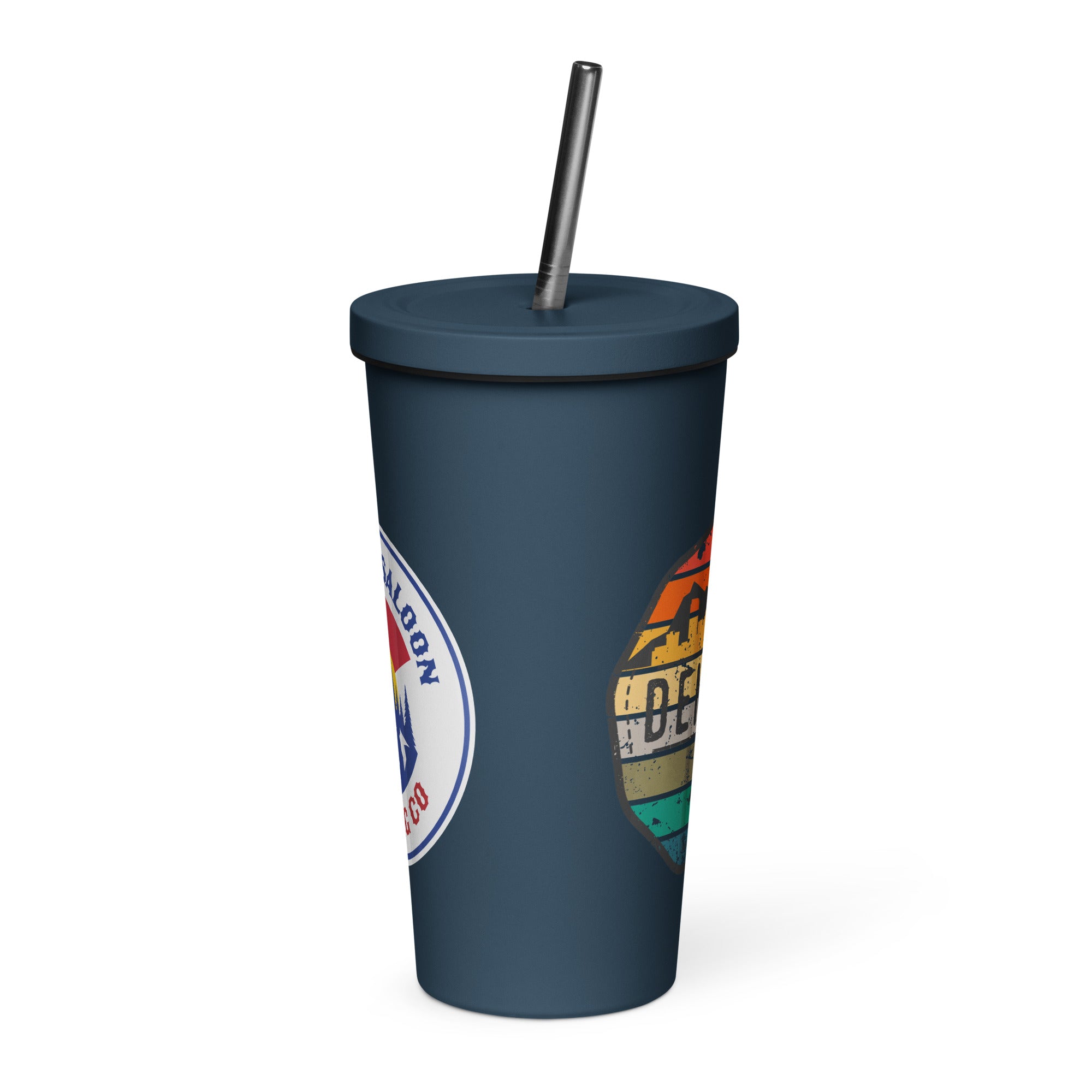 Mile High Squirrel Insulated tumbler with a straw