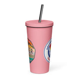 Mile High Squirrel Insulated tumbler with a straw