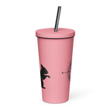 Squirrelly Compass Insulated tumbler with a straw