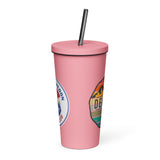 Mile High Squirrel Insulated tumbler with a straw