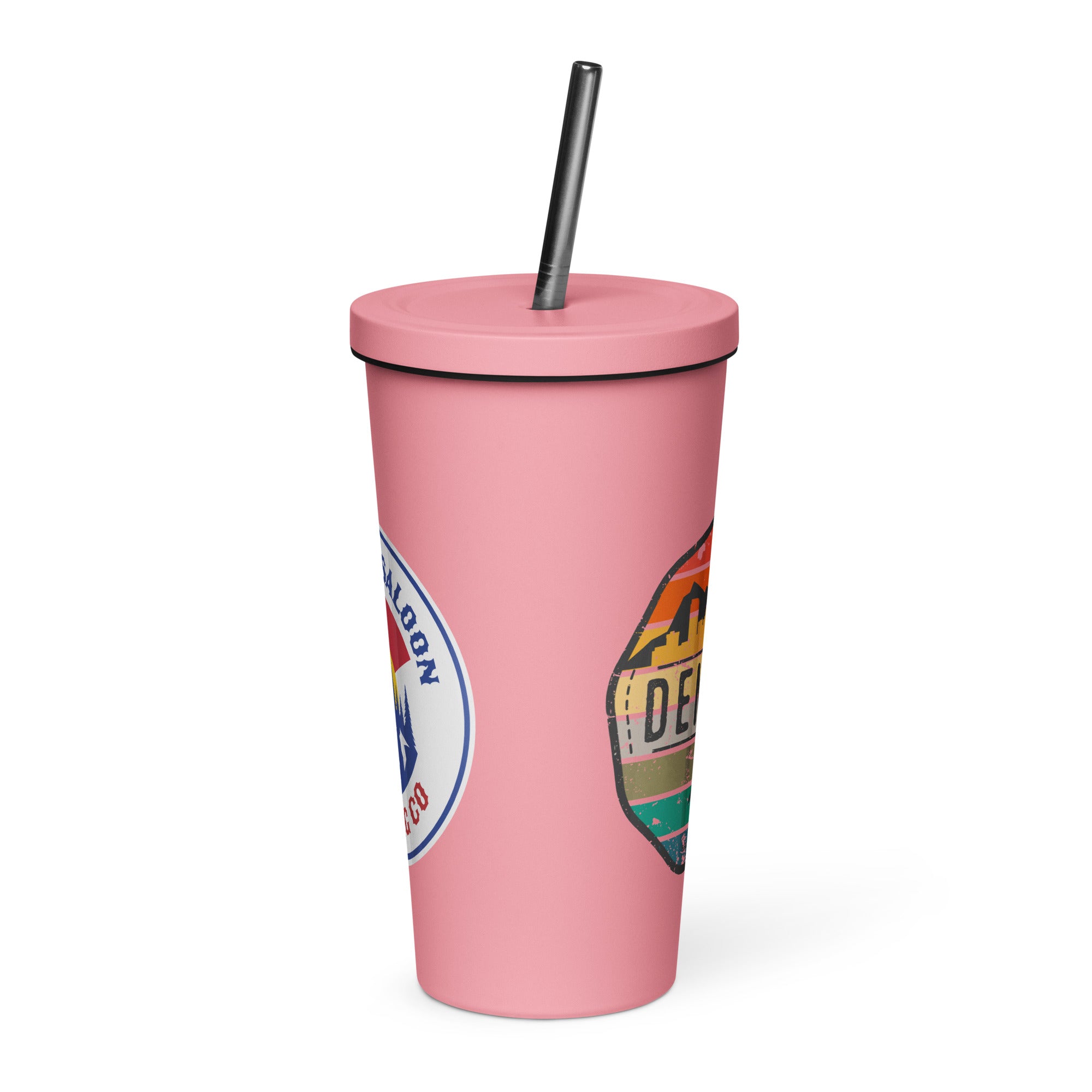 Mile High Squirrel Insulated tumbler with a straw