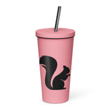 Squirrelly Compass Insulated tumbler with a straw