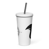 Squirrelly Compass Insulated tumbler with a straw