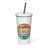 Mile High Squirrel Insulated tumbler with a straw