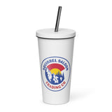 Mile High Squirrel Insulated tumbler with a straw