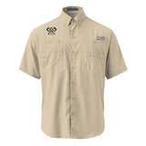 Crossed Hatchets Columbia short sleeve button shirt