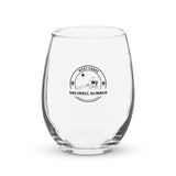 West Coast Squirrel Summer Stemless wine glass