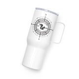 Squirrelly Compass Travel mug with a handle