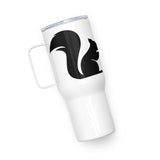 Squirrelly Compass Travel mug with a handle