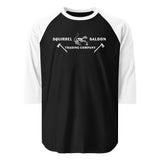 Bone Squirrel Banner 3/4 sleeve raglan shirt