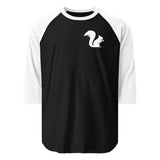 Squirrel 3/4 sleeve raglan shirt