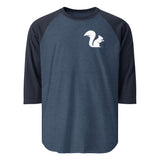 Squirrel 3/4 sleeve raglan shirt