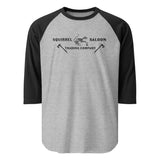 Bone Squirrel Banner 3/4 sleeve raglan shirt