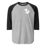 Squirrel 3/4 sleeve raglan shirt