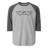 Bone Squirrel Banner 3/4 sleeve raglan shirt