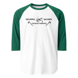 Bone Squirrel Banner 3/4 sleeve raglan shirt