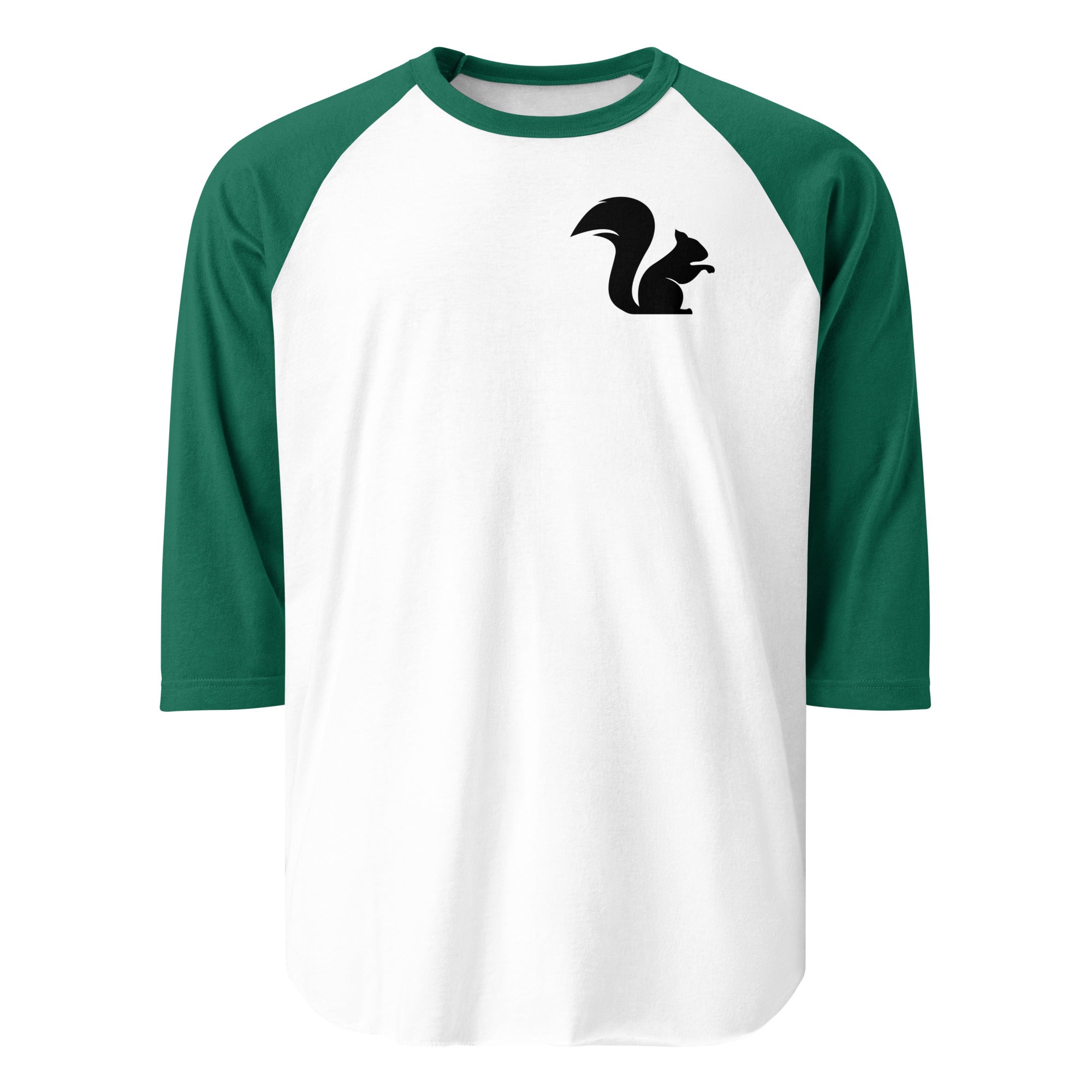 Squirrel 3/4 sleeve raglan shirt